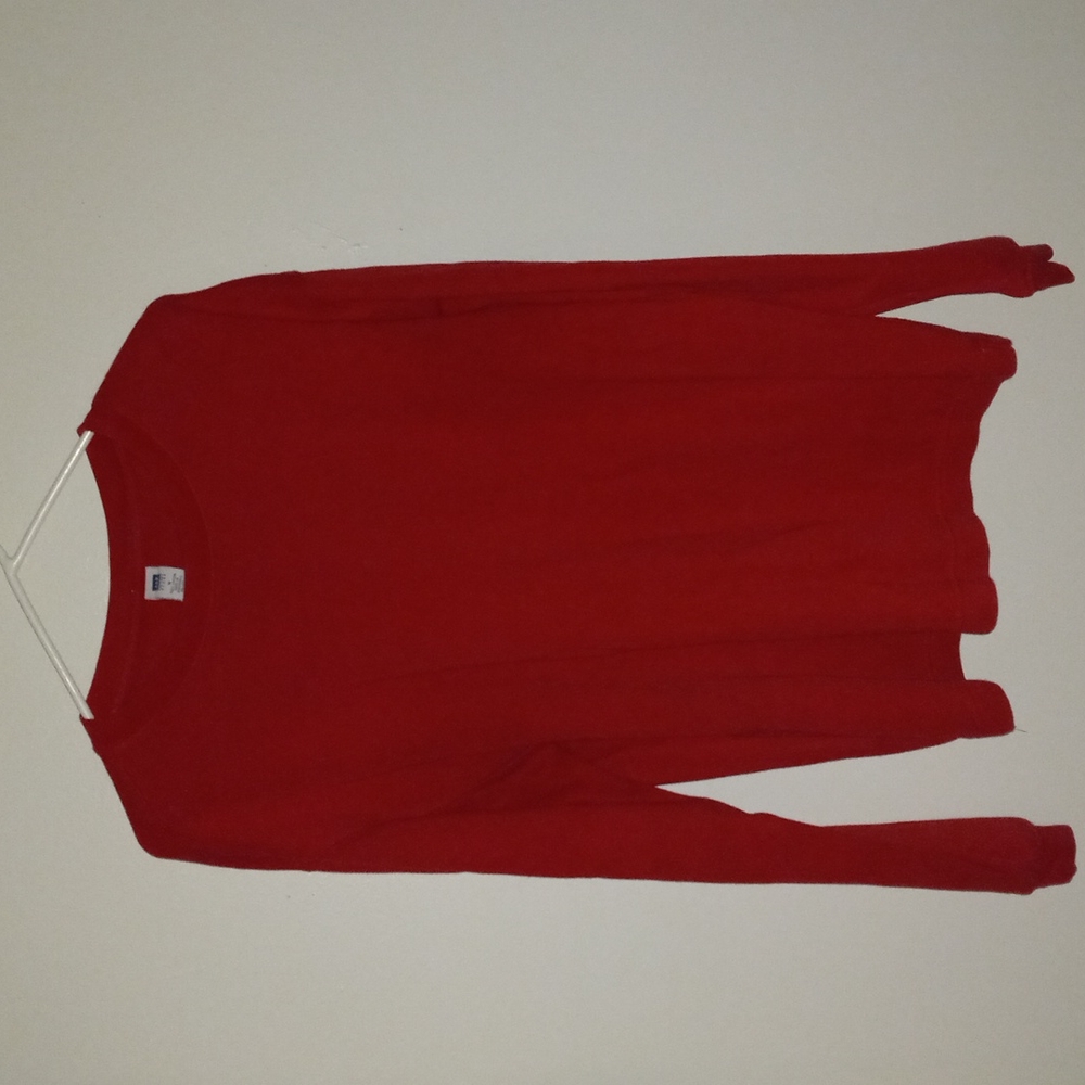 Gap: thick knit long sleeve red shirt 3/ 25.00